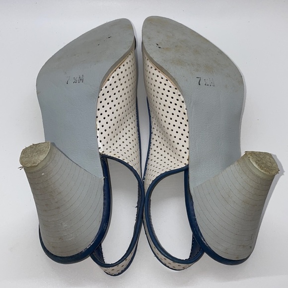 Vintage Jordache sling back shoes, made in Italy, size - 7 1/2M - Picture 5 of 6